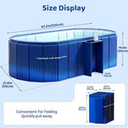 Portable Foldable Bathtub, Freestanding Bathtub No Installation, Bathroom SPA - Image 2