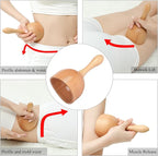 Komogir Wood Therapy Massage Tools 5-in-1 Lymphatic Drainage Massager - Image 4