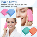 4 PCS Exfoliating Gloves, Exfoliating Facial Scrubber Mitt Facial Scrub Mitts - Image 7