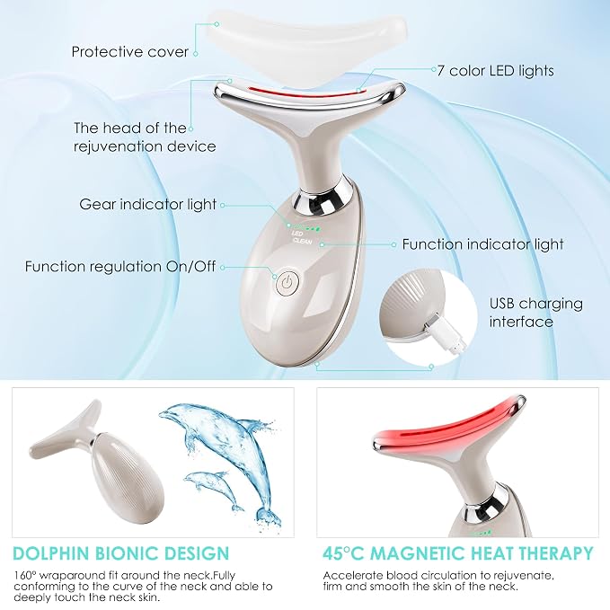 Facial Massager Red-Light-Therapy-for-Face and Neck, Face  culpting Wand - Image 5