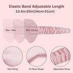 Amrules Sleep Mask Set of 2, Adjustable Silk Eye Mask - Image 3