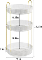 Rotating Makeup Organizer Countertop, Skincare Organizers, Spinning Perfume - Image 2