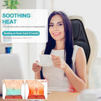 Massage Seat Cushion Pad with Heat 9 Massage Style Lumbar Support Function - Image 4