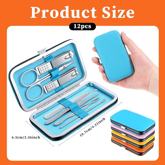 12 Set Bulk Manicure Kit Nail Set Stainless Steel Pedicure Professional Nail - Image 2