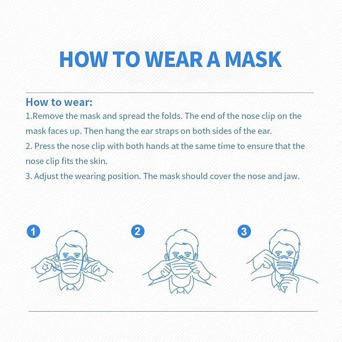 100Pcs Pink Disposable Face Mask, 3 Ply Masks - Image 6