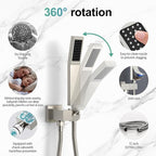 SR SUN RISE 12 Inches Bathroom Luxury Rain Mixer Shower Combo Set Wall Mounted - Image 4