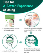 16 Packs Steam Eye Masks for Dry Eyes, Self Heating Warm Compress for Eyes - Image 7