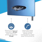 Blue Ocean 52" Stainless Steel SPS392H Shower Panel Tower System - Image 7