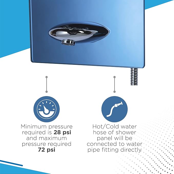 Blue Ocean 52" Stainless Steel SPS392H Shower Panel Tower System - Image 7