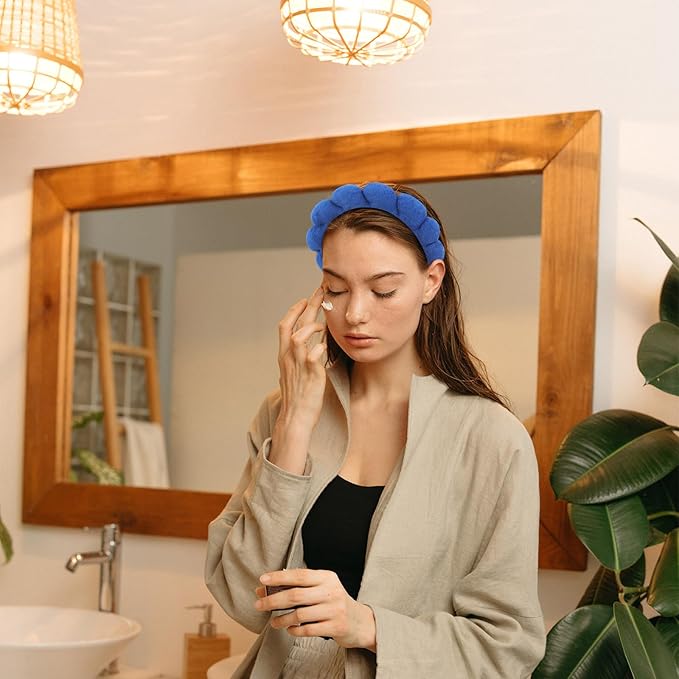 3 Pack Spa Headbands for Washing Face, Skincare & Makeup, Terry Cloth Headbands - Image 4