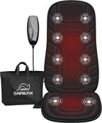 Snailax Back Massager with Heat, Massage Seat Cushion with 10 Motors, Massage by Snailax