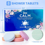 Shower Steamers 8 Pack Set Shower Bombs Tablets in Blue Box - Image 2
