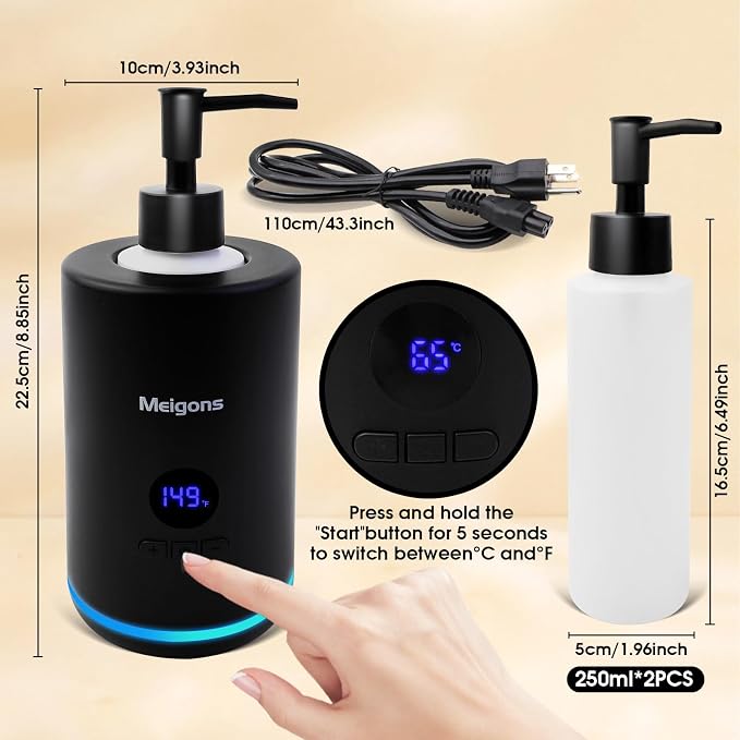 Oil Warmer for Massage, Massage Oil Warmer, Body Oils Heater for Spa, Salon and - Image 6
