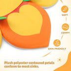 Flower Baby Bath Pad for Infant Bathtub Sink Flower Mat Tub Little Lotus - Image 2