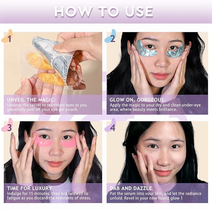 Eye Patches Under Eye Mask Skincare Hyaluronic Acid Under Eye Patches - Image 5