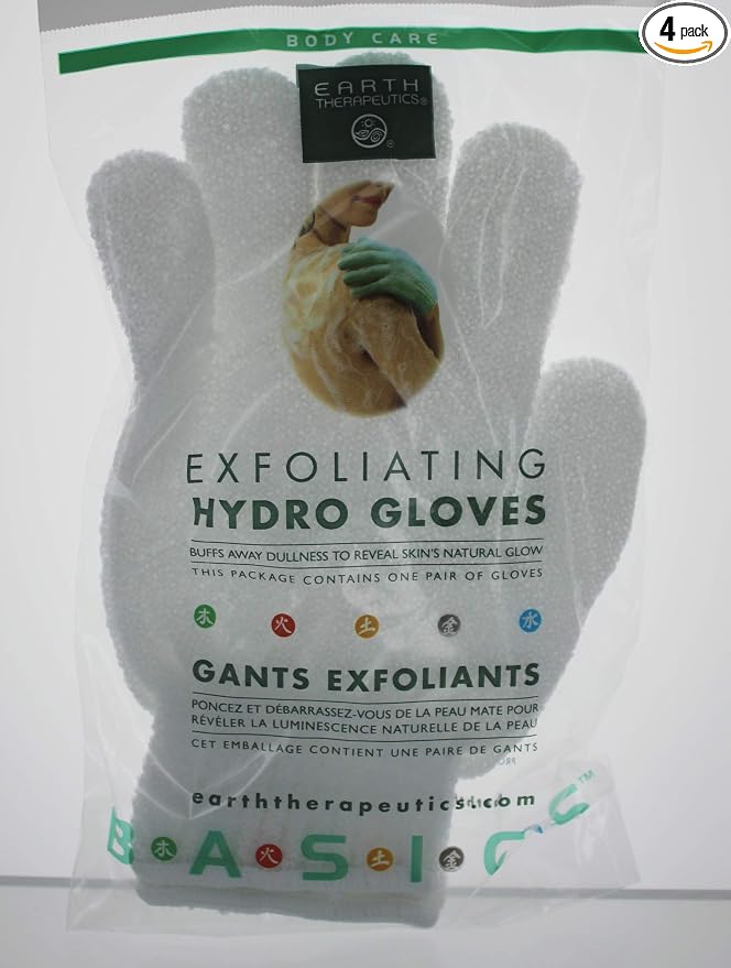 Earth Therapeutics Hydro Exfoliating Gloves, 1 pair by EarthTherapeutics
