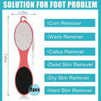 Foot File Callus Remover-2 Pcs 4 in 1 Foot Scrubber Dead Skin Remover - Image 3