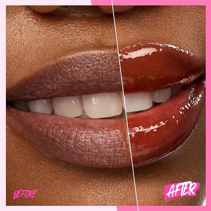 SKINTIFIC Peptide Brightening Lip Serum, Hydrating & Plumping Tinted Lip Gloss - Image 4