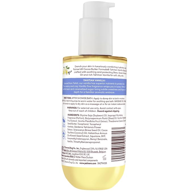 Palmer's Cocoa Butter Formula Body Oil, Moisture Drenching Tahitian Vanilla - Image 10
