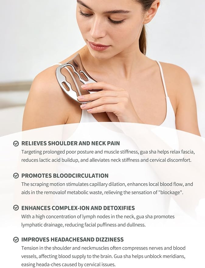 2-in-1 Stainless Steel Gua Sha Massage Tool Set, Muscle Scraper & IASTM Tools - Image 6