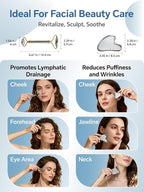 Stainless Steel Face Roller & Gua Sha Facial Tools, Face Massager - Image 5