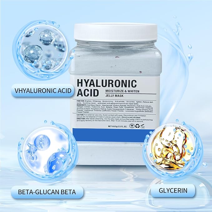Jelly Mask for Facials Professional, Hydrating & Moisturizing Peel-Off Natural - Image 3