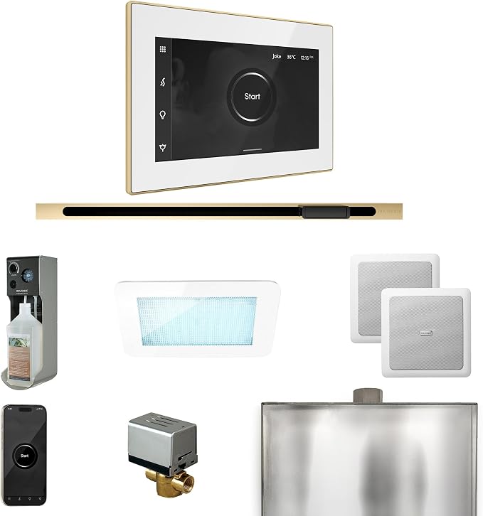Mr Steam XDream Steam Shower Ctrl Pkg w/iSteamX Control and Linear Steamhead in by MrSteam