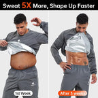 HOTSUIT Men Sauna Suit Sweat Suits Durable Gym Exercise Workout Jacket - Image 2