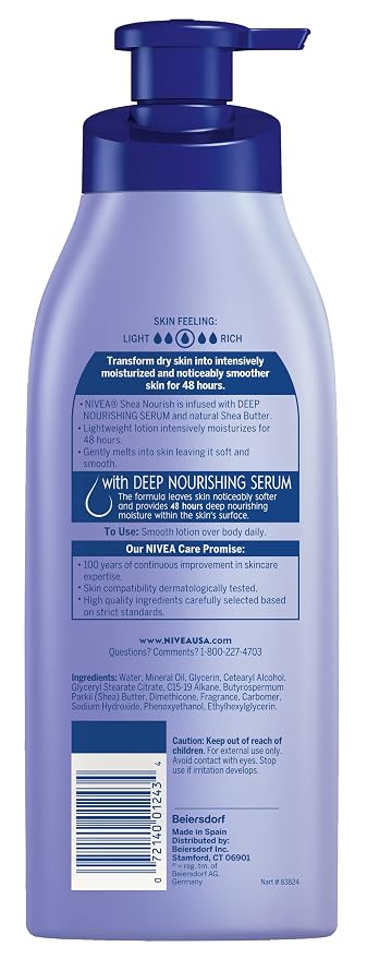 NIVEA Shea Nourish Body Lotion for Dry Skin - Image 14
