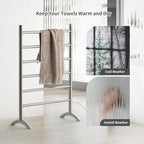 Freestanding Towel Warmer 6 Bars Plug-in Option 3 Working Modes - Image 6