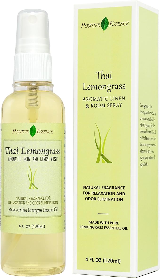 Thai Lemongrass Linen and Room Spray, Natural Air Freshener Made by PositiveEssence