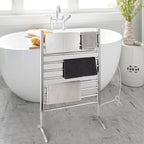 Freestanding Towel Warmer 10 Bars Plug-in Option 3 Working Modes Mirror - Image 2
