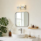 Modern LED Bathroom Light Fixtures Dimmable 2-Light Chrome Vanity Light - Image 7