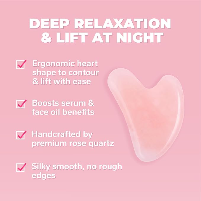 Kate Eve Rose Quartz Face Roller & Gua Sha Set – Luxury Facial Spa Gift - Image 8