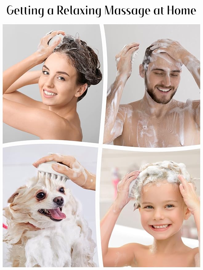 HEETA Scalp Massager Hair Growth, Soft Silicone Scalp Scrubber Shampoo Brush - Image 7