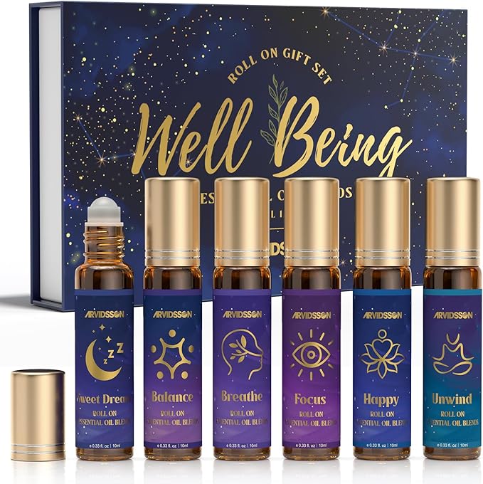 ARVIDSSON Essential Oils Roll On Set, Natural Self Care Essential Oil Blends by ARVIDSSON