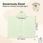 KeaBabies Organic Baby Towel - Image 2