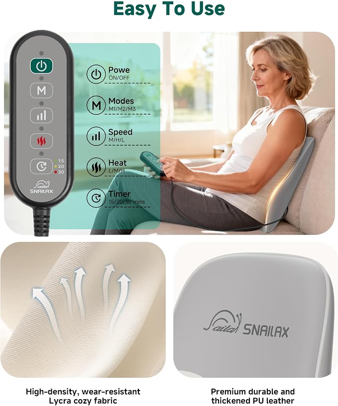 Snailax Shiatsu Back Massager - Image 6