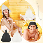 JaGely Sauna Hat for Men Women Sauna Hat Vaporarium Cap Russian Banya Cap for - Image 3