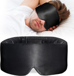 100% Mulberry Silk Sleep Mask, Large Eye Cover by Atreebay