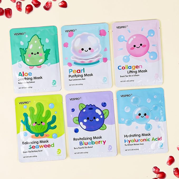 60 Pack Bulk Collagen Facial Masks, moisturizing & Hydrating Face Masks - Image 4