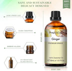 Ginger Essential Oil, 1.01Fl.Oz PHATOIL Pure Essential Oil Singles - Image 5