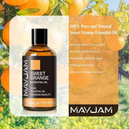 Sweet Orange Essential Oil 30ML/ 1.01FL.OZ, MAYJAM Pure Aromatherapy Sweet - Image 3