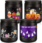 4 Pack Black Halloween Scented Candles -7oz Soy Wax Candles - Image 4