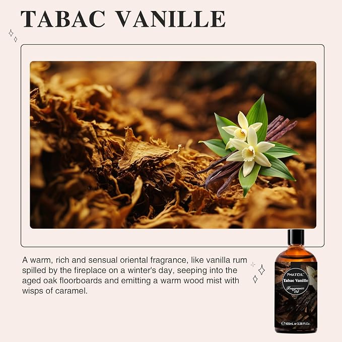 PHATOIL 3.38FL.OZ Tabac Vanille Fragrance Oils - Image 3