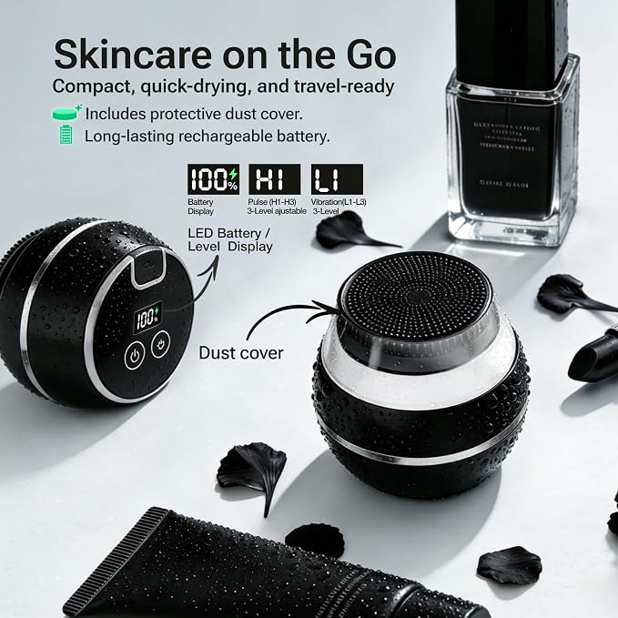 Electric Face Scrubber & Silicone Facial Cleansing Brush - Image 7