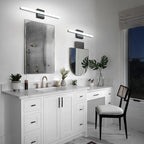 Combuh Bathroom Light Fixtures Dimmable Black Vanity Lights Bar 24 Inch 14W - Image 10