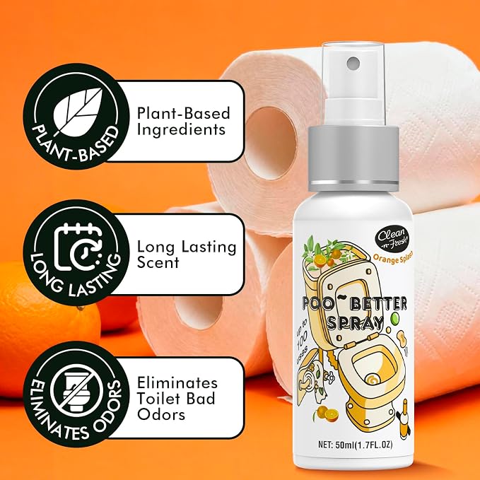 Clean-n-Fresh Toilet Spray, Variety 3 Pack -Lavender, Peppermint, Bathroom & - Image 4