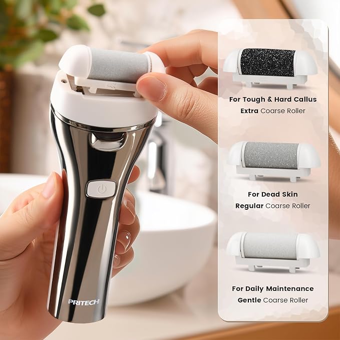 Electric Foot Callus Remover, Rechargeable Portable Electronic Foot File - Image 4