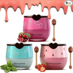3PCS Bee Lip Balm Honey Pot Set, Moisturizing Propolis Mask, Hydrating by Charm+Kiss